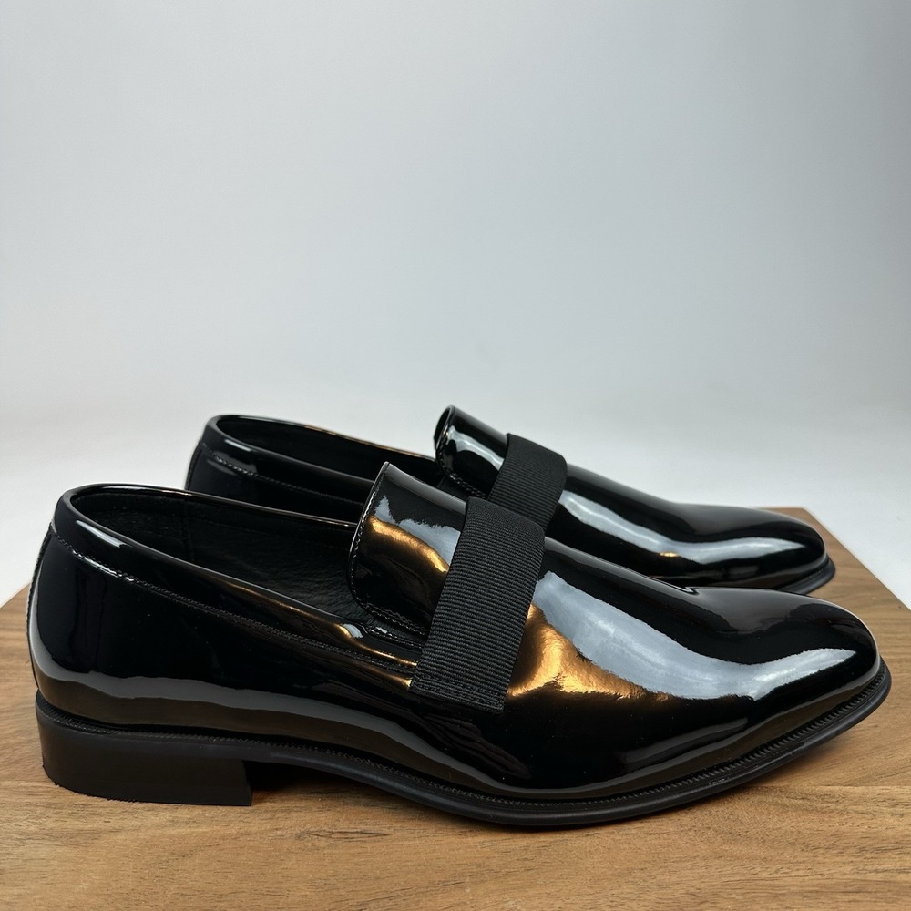 New Mens Joseph Abboud Soiree Formal Slip On Black Shoes Dress Shoes Size 8.5 D